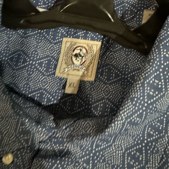 Blue long sleeve button down Cinch shirt XL - Picture 2 of 2